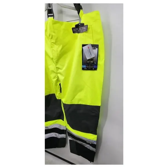 New NWT Radians Reflectivz High Visibility Bibs Overalls Size 5X Waterproof